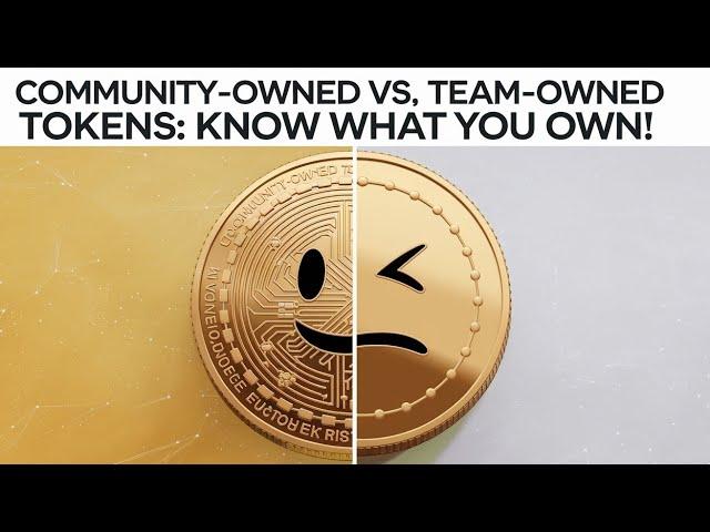 Community-Owned vs. Team-Owned Tokens: Know What You Own