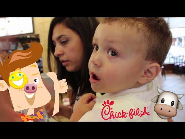 Chick Fil A Cow Appreciation Day! Funnel V Vlog