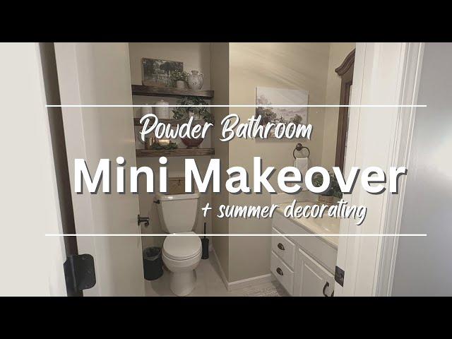 Small Bathroom, Big Impact! Mini Makeover & Summer Decorating (2024)