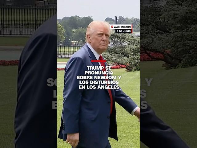 Trump se pronuncia sobre Newson y los disturbios en Los Ángeles