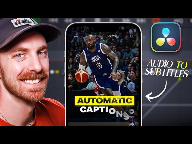 The Best AUTOMATED CAPTIONS Methods in DaVinci Resolve (Free & Studio)