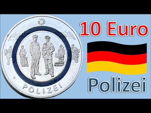 Helden in Blau: Die Neue 10 Euro Münze würdigt unsere Polizei - 2024