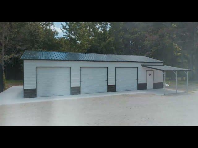 DON'T MISS THIS!!! - 24x49x10 Metal Office... AND Garage?!