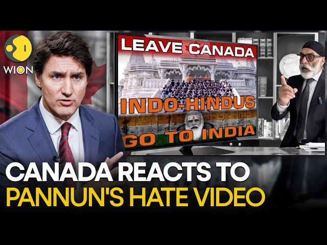 Canada's first reaction to Gurpatwant Singh Pannun's threat video to Hindus | WION Originals