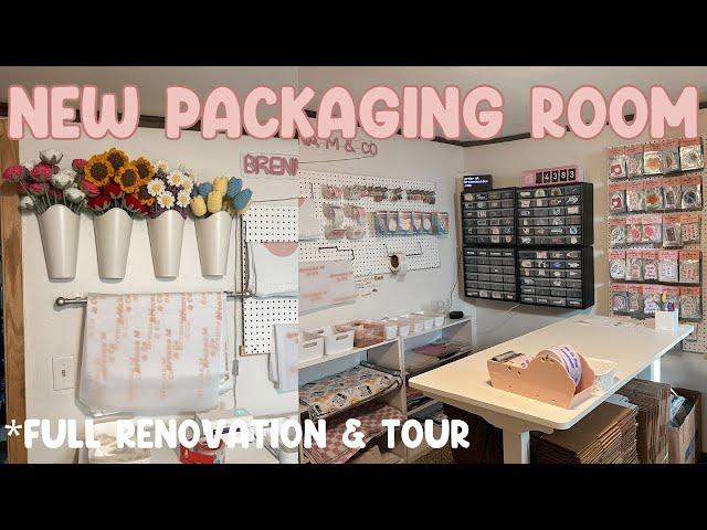 Renovation of My Packaging Room, Vlog #67 | Small Business Office Decorating, Room Tour