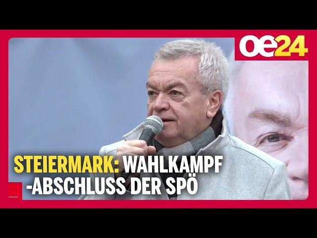 Steiermark: Wahlkampfabschluss der SPÖ