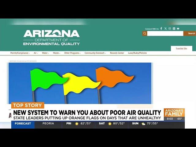 Arizona implements new air quality warning system