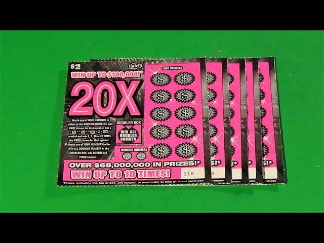 SCRATCHERS ON OTHER DAYS 454: FIVE 20X Florida Lottery Scratch Tickets