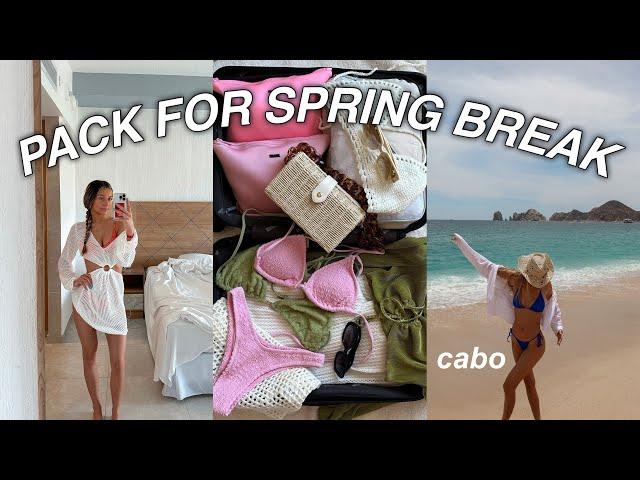 PACK WITH ME FOR SPRING BREAK  *chaotic mess*