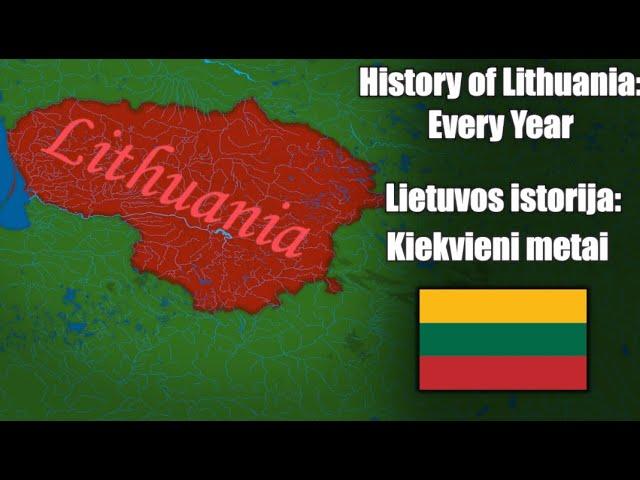 History of Lithuania Every Year (4K)