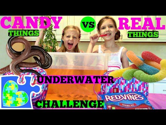 CANDY THINGS vs REAL THINGS #2 UNDERWATER EDITION!