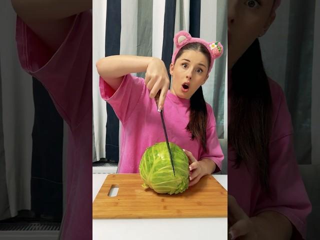 baby monkey eating cabbage - so cute ️