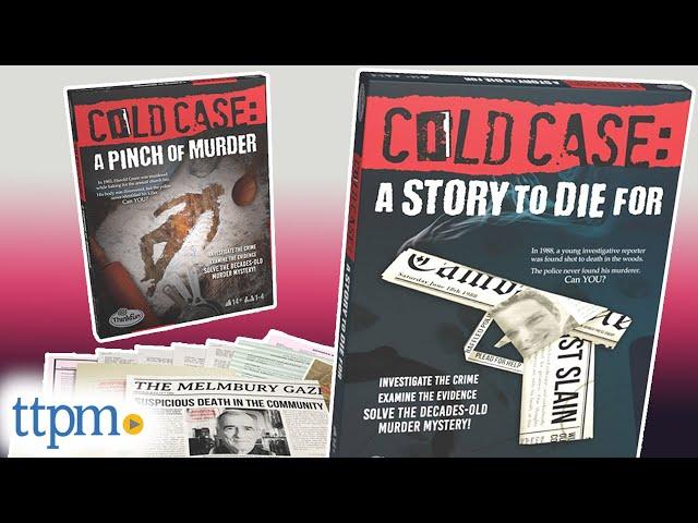Cold Case: A Story to Die For & A Pinch of Murder Games from ThinkFun Review 2021 | TTPM Toy Reviews