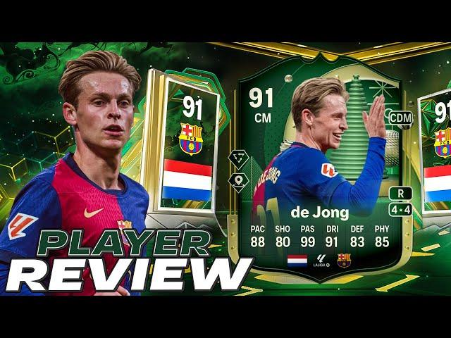 91 WINTER WILDCARD DE JONG PLAYER REVIEW - EA FC 25 ULTIMATE TEAM