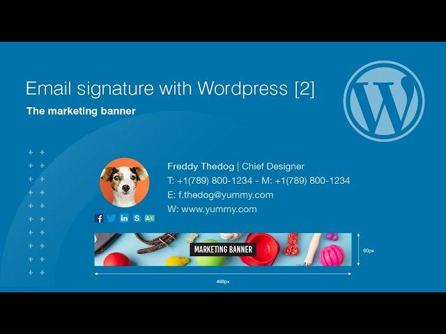 Email signature with Wordpress [2] : The marketing banners