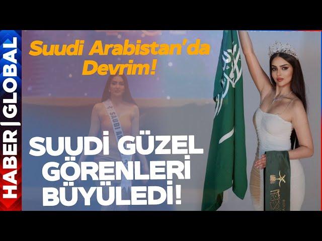 Suudi Arabistan'da İlk Yaşanıyor! Güzellik Yarışmasına Katılan Suudi Kadın Görenleri Büyüledi!