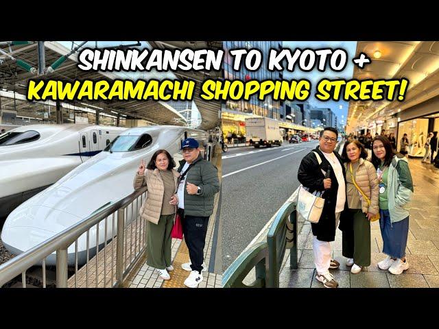 HOW TO GO TO KYOTO VIA SHINKANSEN + New Hotel + Walk & Shop at Kyoto Kawaramachi! 