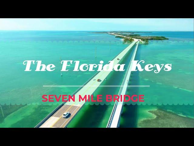 The Amazing Seven Mile Bridge in The Florida Keys - (4K Cinematic Flight)