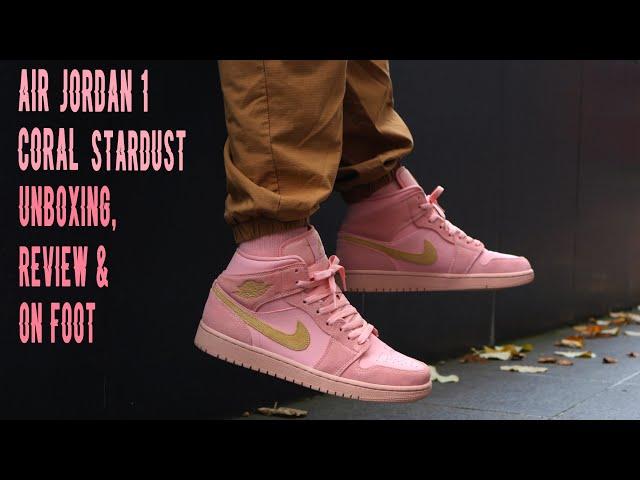 Nike Air Jordan 1 Mid Coral Stardust Unboxing, Review and On Foot Kix Fix