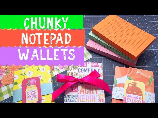 Chunky Notepad Wallets • Using Dollar Tree Notepads | Rediscover Your Stash 2020