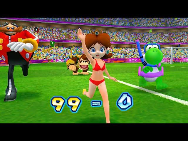 Mario & Sonic at the London 2012 Olympic Games Football Daisy, Yoshi, Donkey Kong, Dr Eggman