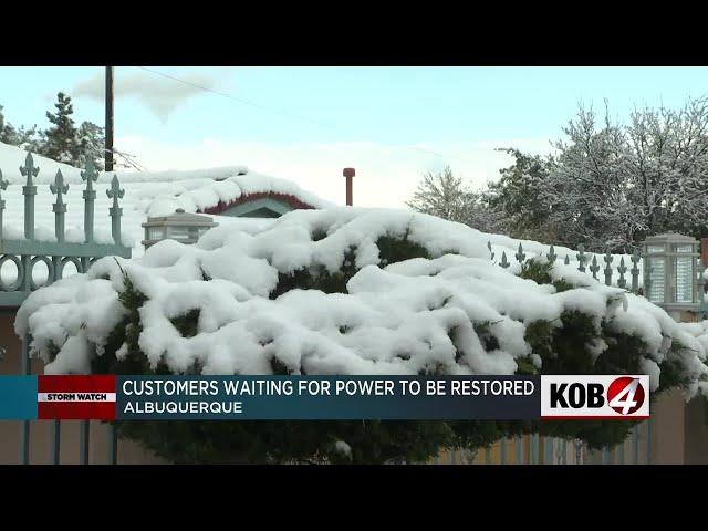 Albuquerque customers still without power following winter storm