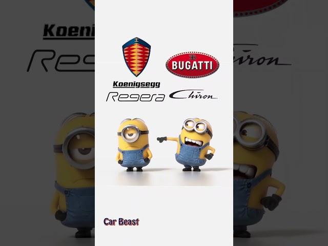 Koenigsegg Regera VS Bugatti Chiron minions style funny#trending #tiktok #status #funny #foryou#fyp