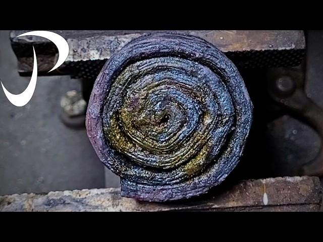 Making a Jellyroll Damascus Chef Knife