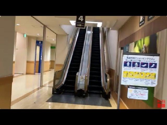 【三菱&日立】7X エスカレーター　イオンモール岡崎専門店内 ７X escalator Aeon Mall Okazaki shopping mall Aichi Japan