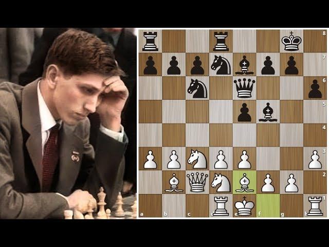 Роберт Фишер играет 1.b3! и разрывает соперника в 26 ходов! Шахматы.