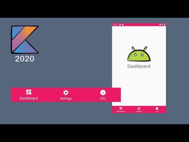 Bottom Navigation Bar in Android Studio [Kotlin 2020]