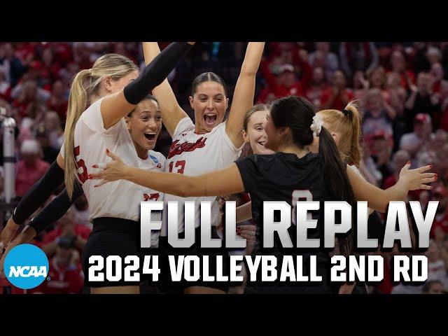 Nebraska vs. Miami (FL): 2024 NCAA volleyball second round | FULL REPLAY