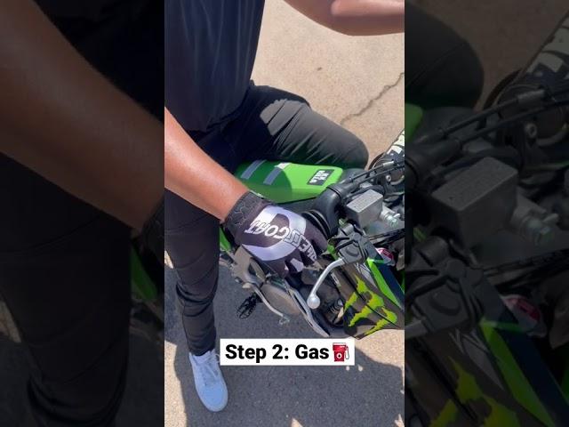 HOW TO WHEELIE A DIRT BIKE IN 3 EASY STEPS #shorts