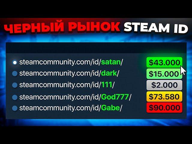 ЧЕРНЫЙ РЫНОК STEAM ID И КАК VALVE БОРОЛИСЬ С НИМ 