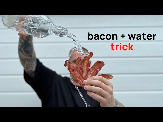 Why do I keep adding water to cook my bacon?