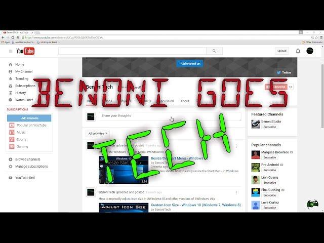 Benoni Goes Tech w/BenoniTech