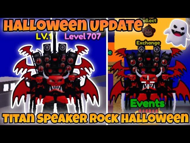 How to get Titan Speaker Rock halloween and New Halloween Update in Bathroom Attack | Roblox #roblox