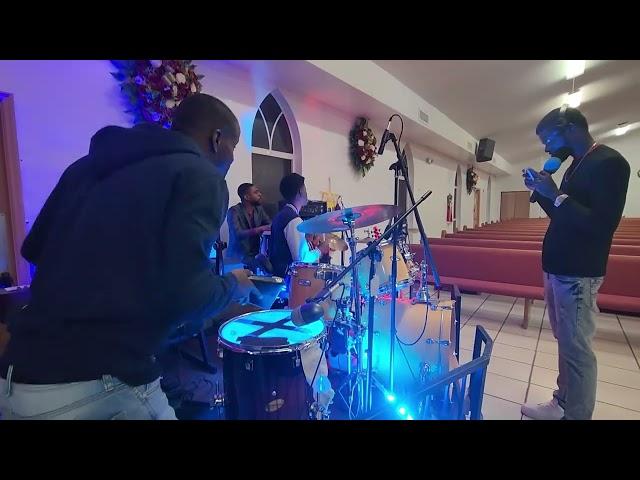 Drum Cover by | Aland Carostyl Practicing At Church | Le Jezu Montre Amou Li Nan Ke Mwen 37 Kreyol