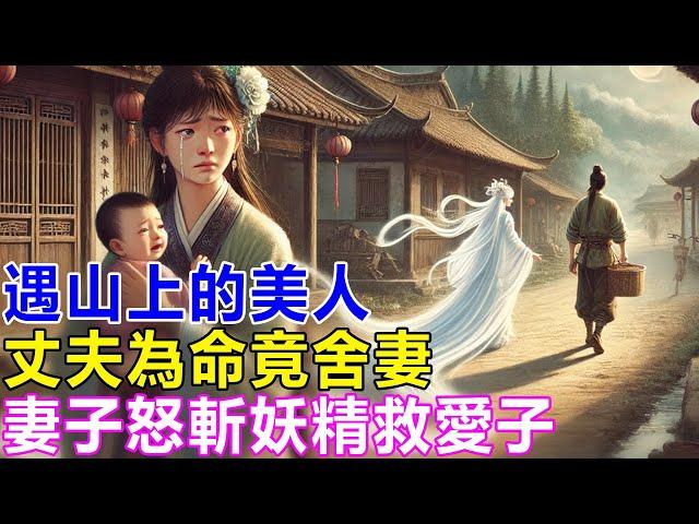 民間故事：遇山上的美人，丈夫為命竟舍妻，妻子怒斬妖精救愛子