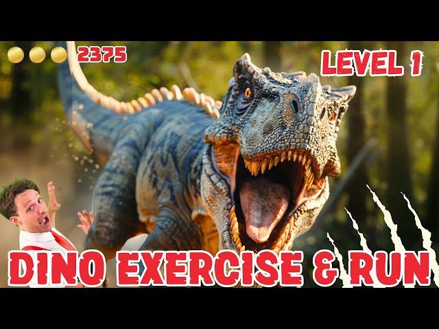 Dinosaur Brain Break Run | Jurassic Chase | Home PE Exercises & Workout For Kids