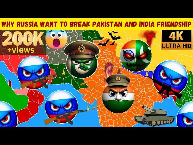 Let's see Why Russia Break Pakistan and India Friendship |Car Insurance Countryballs #countryballs