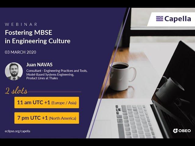 Fostering MBSE in Engineering culture | Thales | Capella Webinar