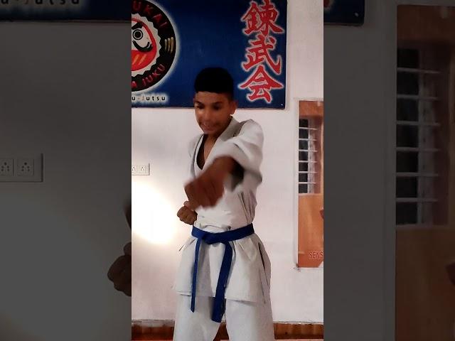 white belt to green belt  . #karate #fitness #mma #martialarts #tanding #practice #kickboxing .