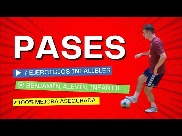 ▶️ 7 EJERCICIOS de PASES y CONTROLES ORIENTADOS para futsal base | Futbol sala benjamín, alevín...