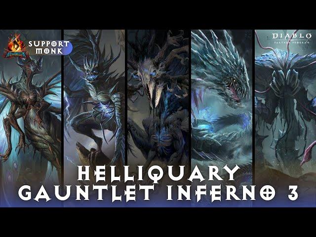 Diablo Immortal - Helliquary Gauntlet Inferno III | Support Monk