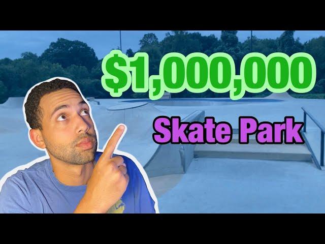 THIS SKATE PARK COST $1,000,000!! | Lexington Skate Park | North Carolina