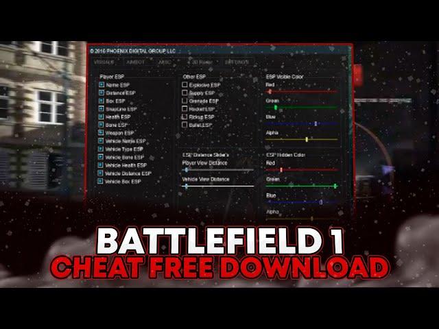 *Greated* Battlefield I - Cheat Menu | Best Hack Bf1 | Aimbot, Wallhack & Many | Free Download