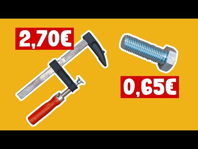 Werkbankzwinge für 3,35€ selber bauen | OHNE Schweißen | 19/20mm