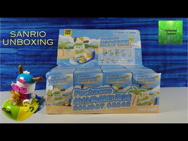 Pochacco Sanrio Holiday Beach Top Toy Blind Box Figure Unboxing