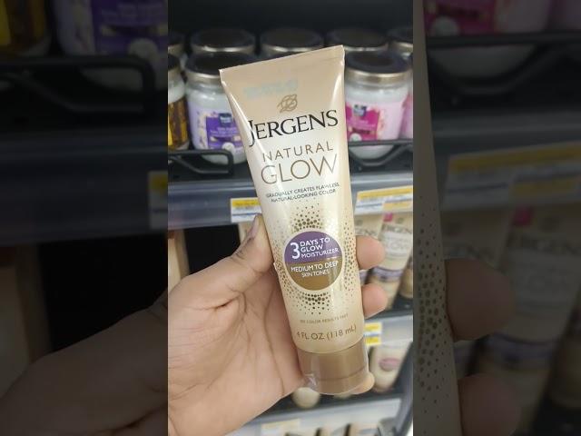 Jergens natural glow face cream for medium to deep skin tone #skincare #whitening #cream #jergens